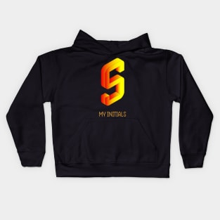 Letter S Initials Unique Name T-Shirt Kids Hoodie